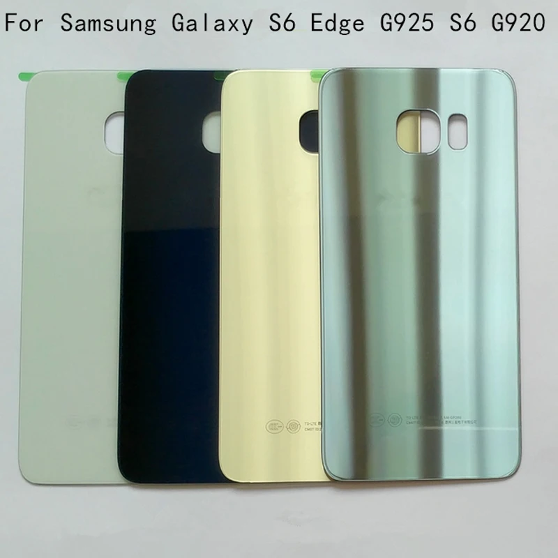 Задняя крышка аккумулятора S6 Edge G925 G920 для Samsung Galaxy S 6 задний стеклянный чехол EDGE |