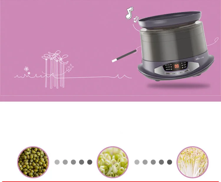 Интеллектуальный ростки фасоли машина автоматического выращивания семян Sprouter