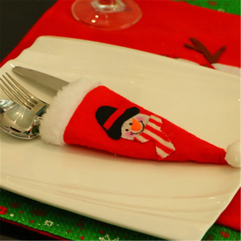 6 шт. Новогодняя декоративная крышка для ножа и вилки |