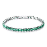 2021 trend round cubic zirconia bracelets on hand women men wedding jewelry for gift