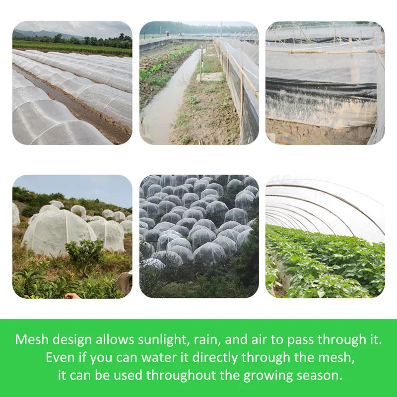 

Garden Vegetable Insect Net Cover Plant Flower Care Protection Network Bird Insect Pest Prevention Control Mesh 5-15M Long