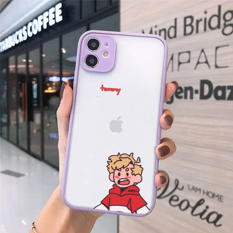 

Dream Smp anime cute Phone Case matte transparent For iphone 7 8 11 12 plus mini x xs xr pro max cover