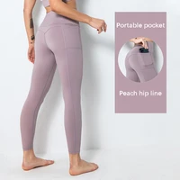 lulu leggings womens pants gym fitness yoga sport jogging tights high elastic peach hip seamless leggings sportswear sweatpants