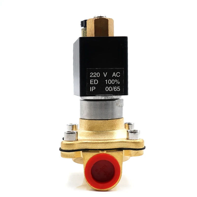 Соленоидный клапан латунный нормально открытый IP65 высокотемпературный