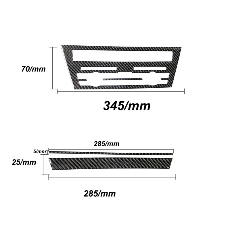 

4PCS Practical For BMW 6 SERIES (F12 F13) COUPE Covertible 2011-2018 cd panel Car Accessories Interior Carbon Fiber Stickers