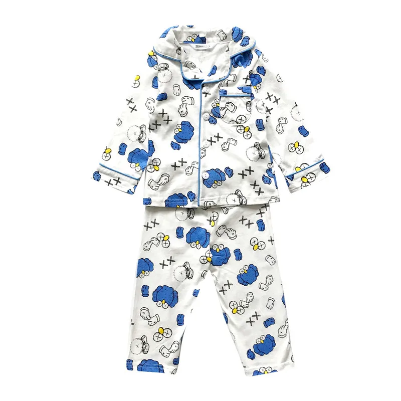Tonytaobaby осенне-зимняя одежда новая детская пижамы домашняя мультяшный хлопковый