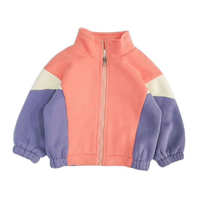 

Зимнее Новое Детское пальто, детская одежда, модное однотонное плюшевое свитер с воротником-стойкой для мужчин и женщин