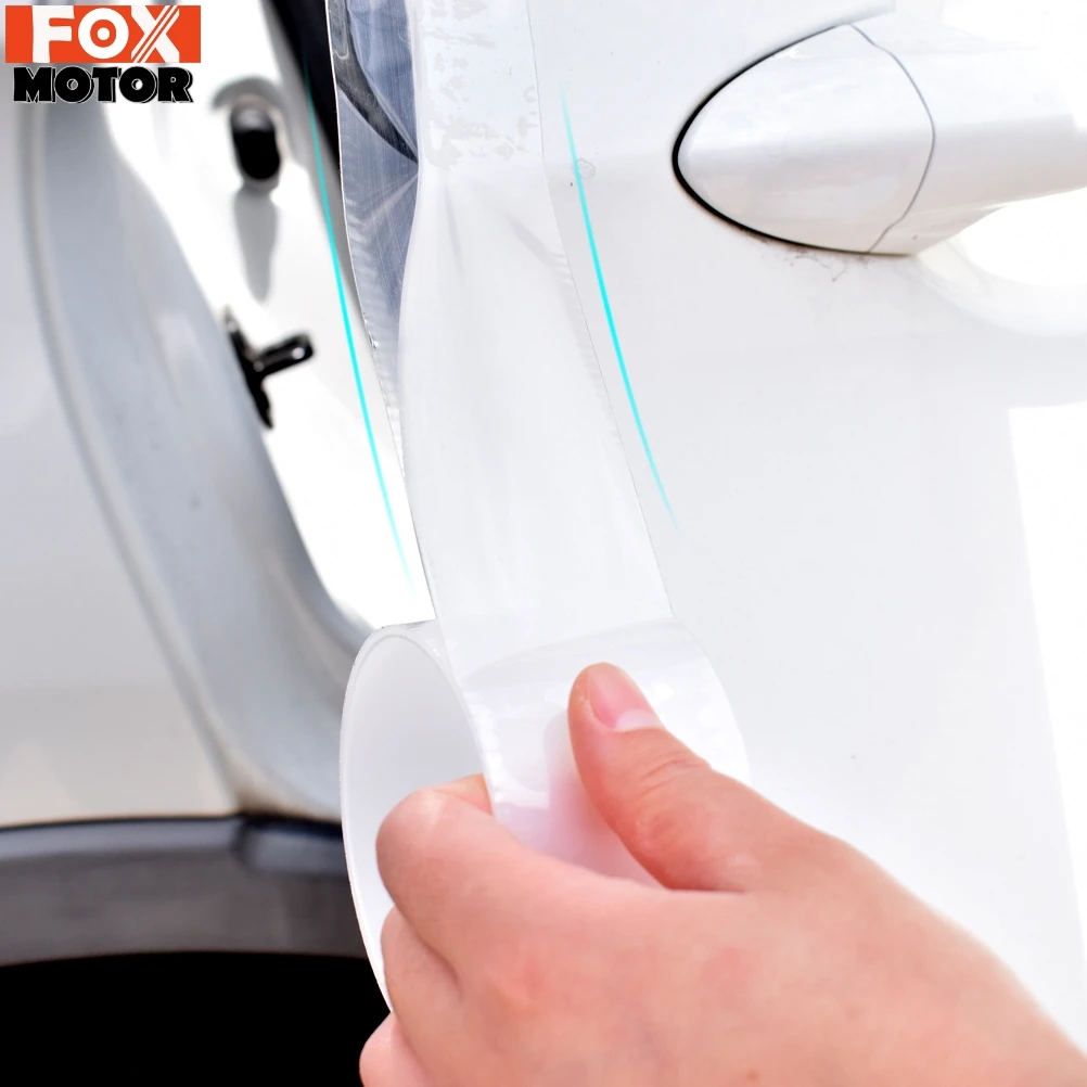 1 м Автомобильная наклейка s защитная лента для порога автомобиля