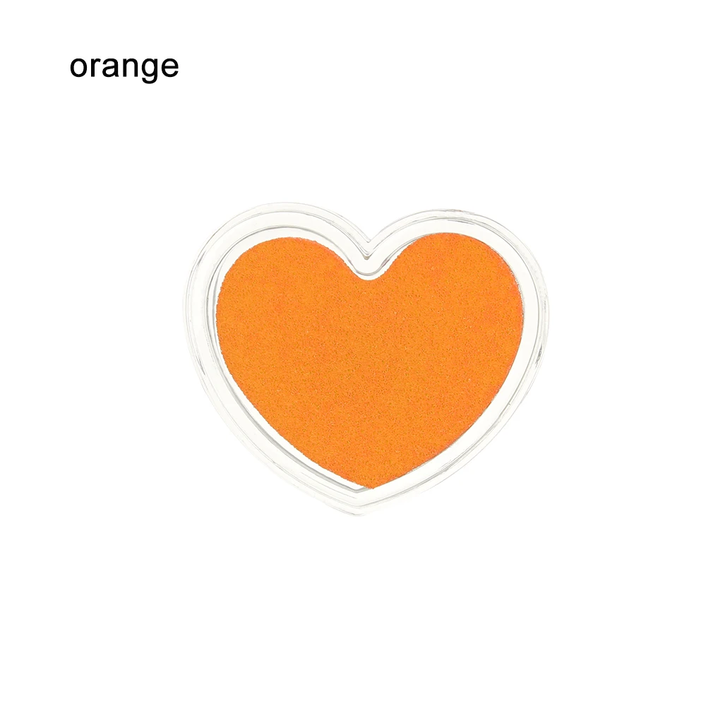 orange-02 1 шт. цветные нетоксичные градиентные цветные штемпельные подушечки чернильная подушечка печать на масляной основе отпечаток пальца практичные DIY художественные аксессуары для детей - Цвет: orange-02