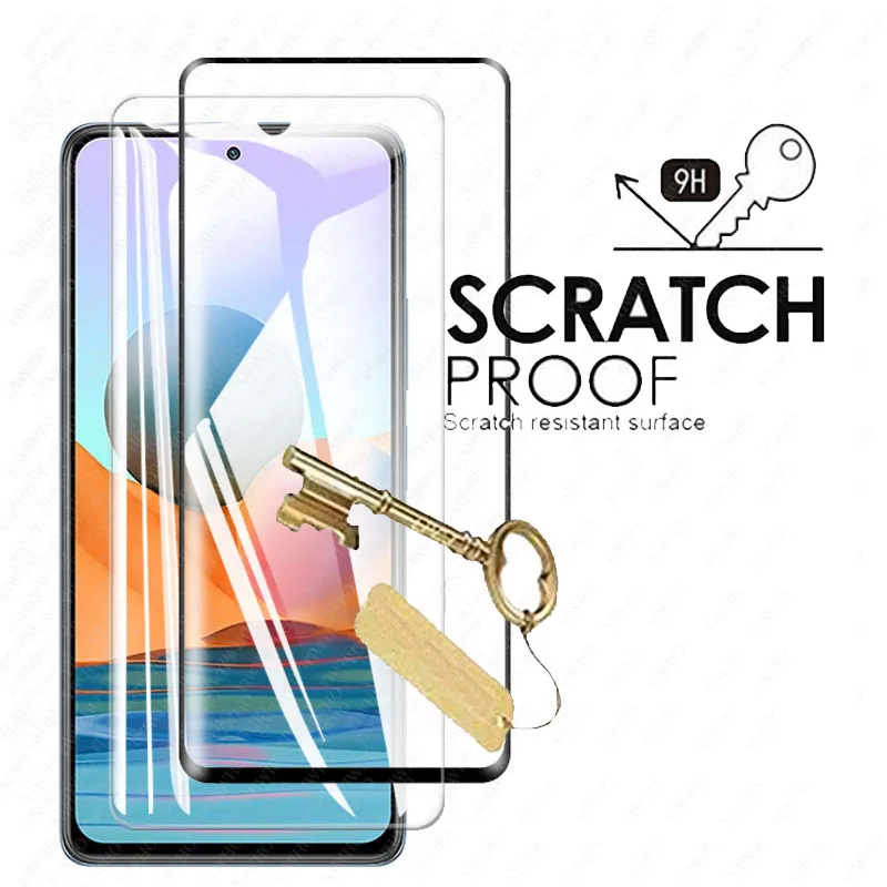 Tempered Glass for Xiaomi Redmi Note 10 5g Glass Screen Protector on Redmi Note10 105g Protective Note 9 T 10 Pro Lens Glass