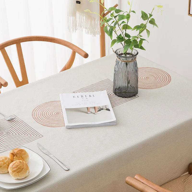 Simanfei ПВХ скатерть водостойкая обеденная декоративная масляная салфетка