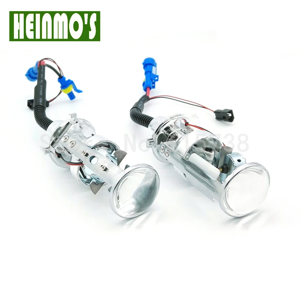12V 35W H4 Bi xenon объектив Автомобильный источник света HID hid комплект дальний свет 6000K
