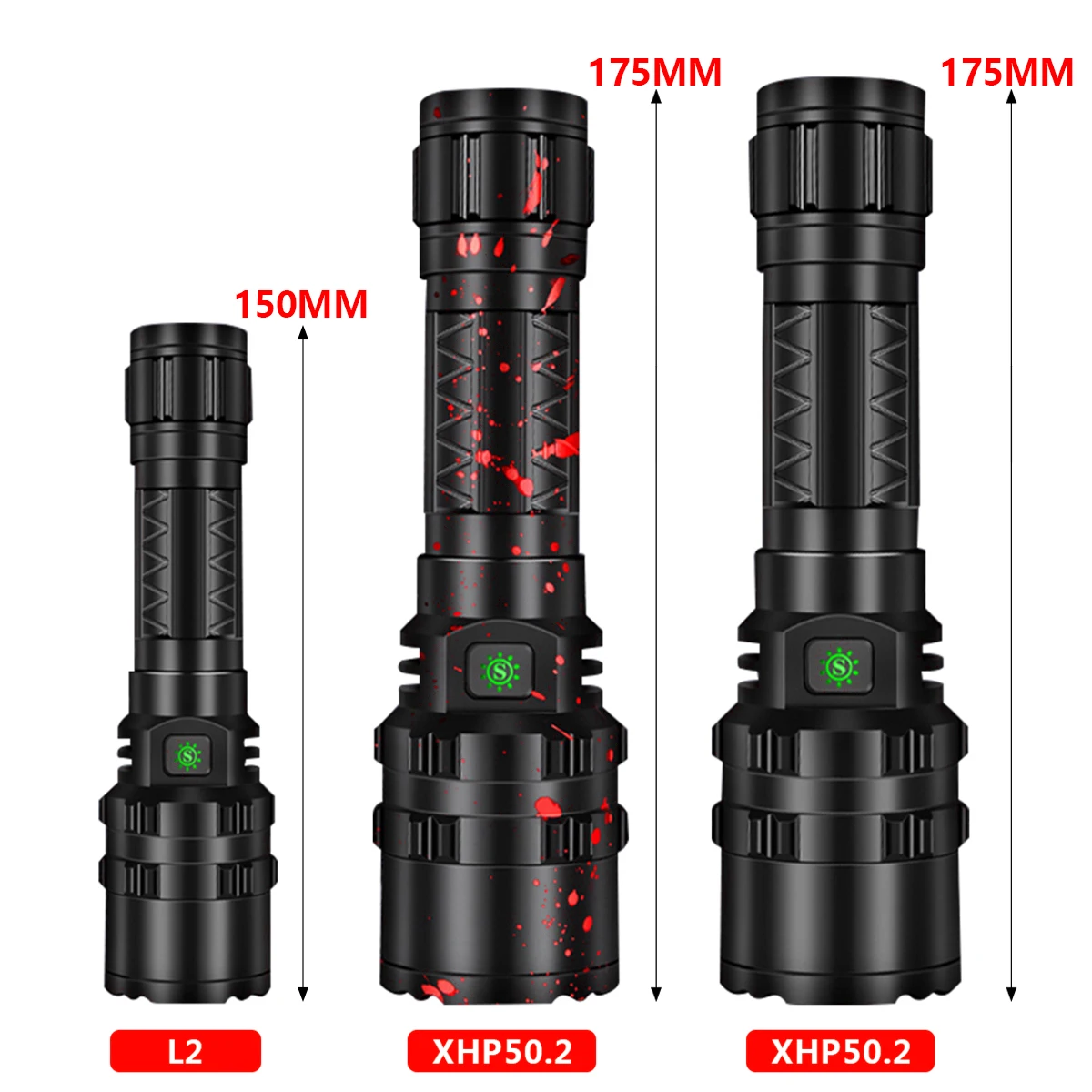 Самый мощный фонарик XHP50.2 светодиодный фонарь Xlamp L2 фонарь Водонепроницаемый светодиодный фонарь охотничий фонарик 18650 26650 аккумулятор