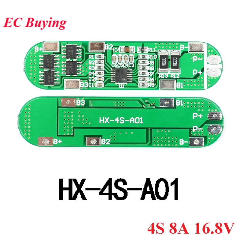 2S 3S 4S 18650 Защитная плата литий ионного аккумулятора модуль зарядного устройства