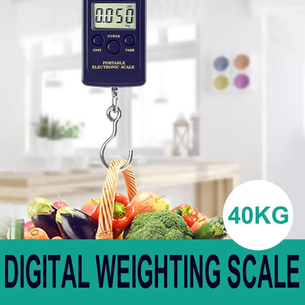 Цифровые весовые багажные весы Нагрузка 40 кг Bascula Balanza цифровые карманные
