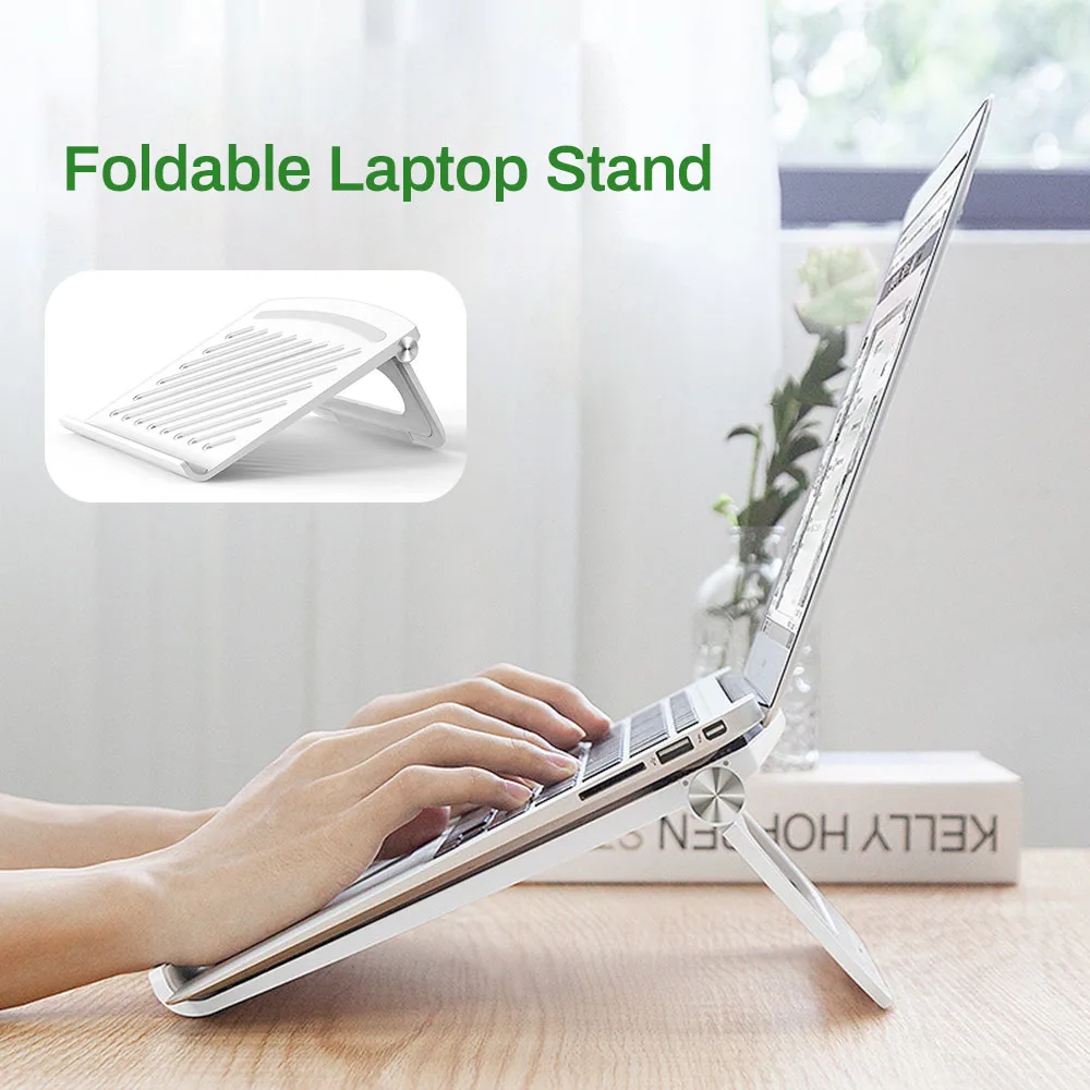 

Foldable Laptop Stand Angle Adjustable Tablet Holder Hollow Out Suporte Notebook For Macbook Pro Air iPad Stand Heat Dissipation