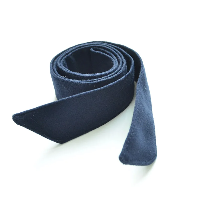 Dark blue Renie SEAN бархатные пояса для женщин, одноцветные, с бантом, красные, черные, зимние, Дамский Пояс, ремень, женский пояс, пальто, аксессуары - Цвет: Dark blue