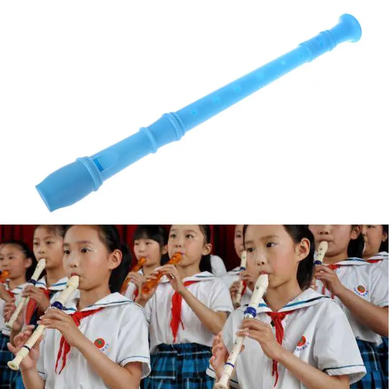 

Plastic Instrument Musical Soprano Recorder Long Flute 8 Holes Fast Reach