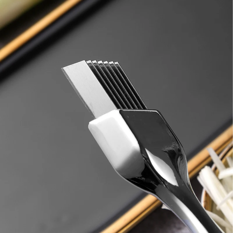 

Kitchen Tool Slice Cutlery Kitchen Onion Vegetable Cutter Scallion Cutter Shred Drop Shipping Kitchen Accessories