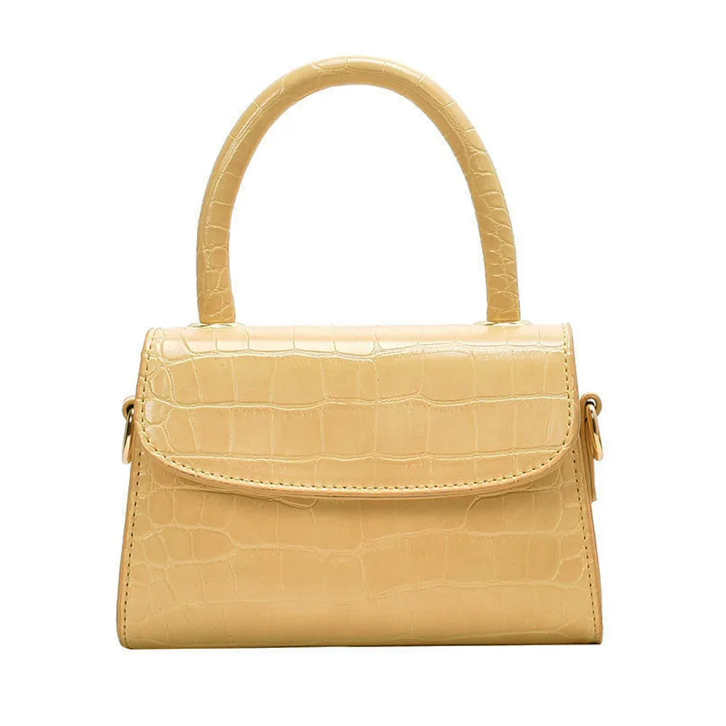 

Crocodile Pattern Women's Handbags PU Leather Crossbody Bags For Women 2020 Solid Color Simple Shoulder Bags Female Travel Totes