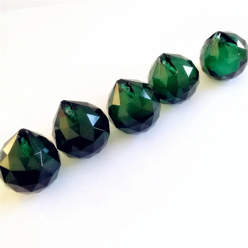 Хрустальные шарики для люстры 20 мм 5 штук разные цвета стеклянные фэн-шуй призмы