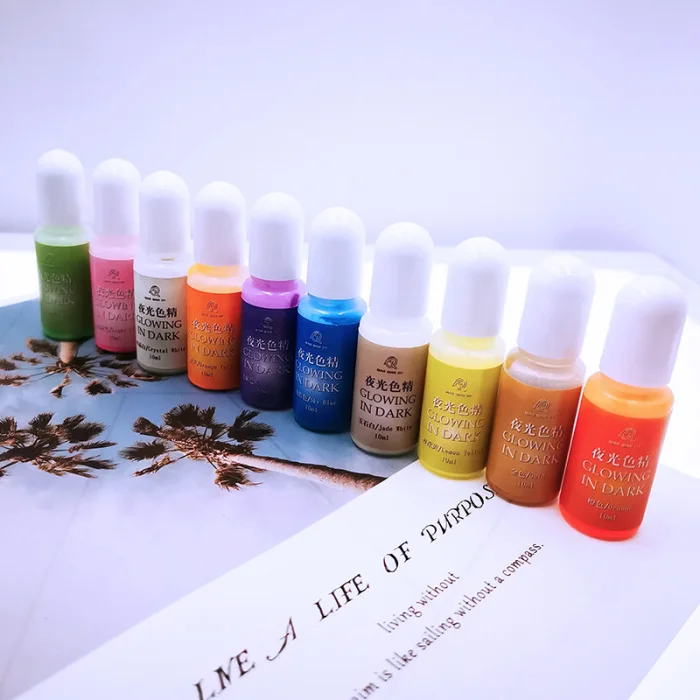 10-color Luminous Color Set DIY Silicone Mold Coloring Pigment Tool CX17