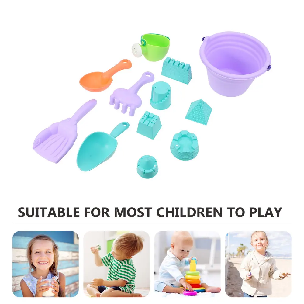 

12 Pcs 1 Set Creative Water Set Children Beach Toys Practical Sand Molds