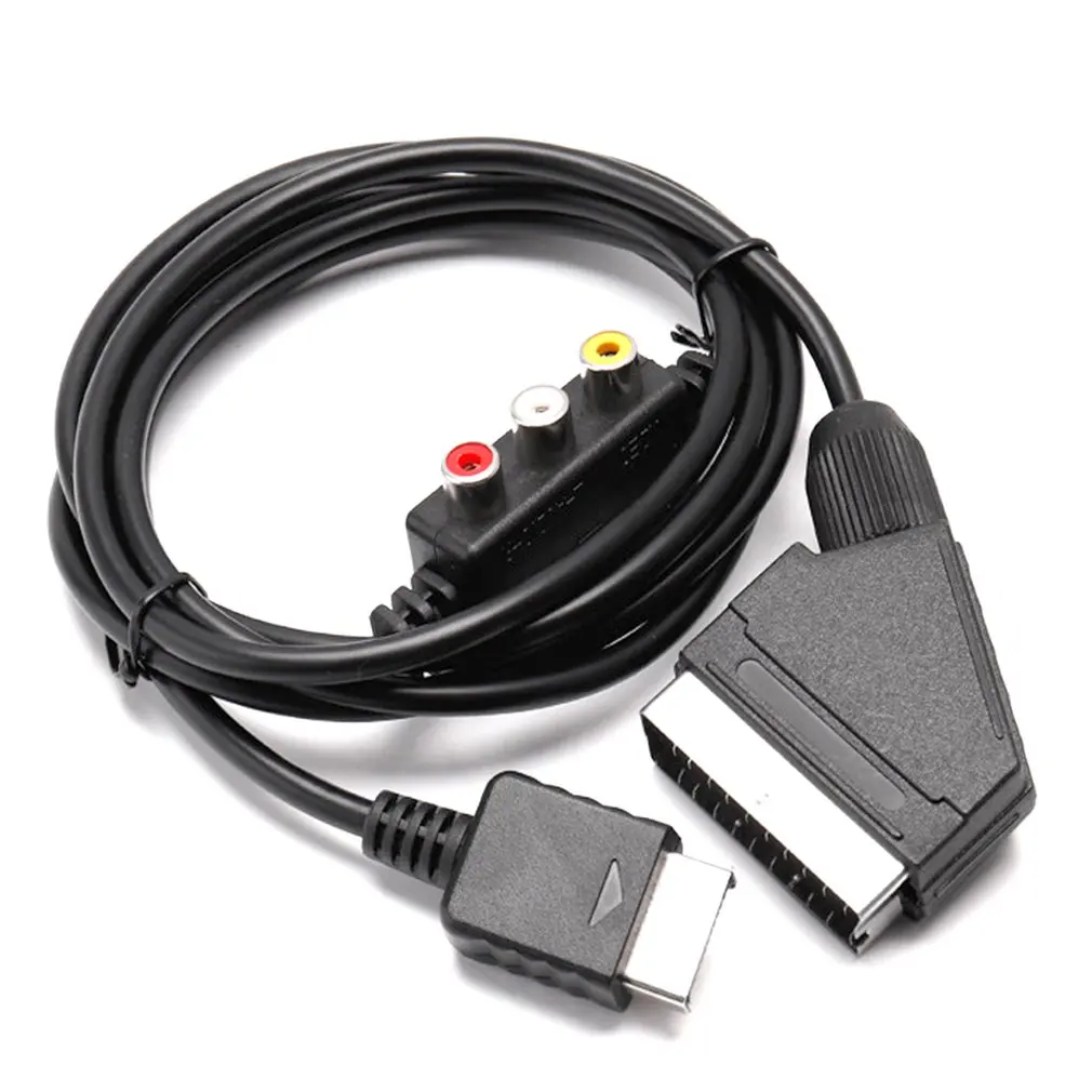 

2 in 1 RGB SCART + AV RCA Output Cable Cord 1.8 Meters for Sega Dreamcast HDMI-compatible Set Top Box Media Player