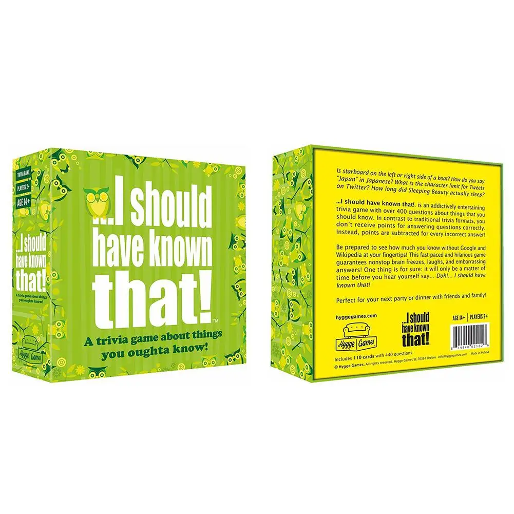 Игра в карты новом стиле Я должен был знать что интерактивная игра Trivia карточка с