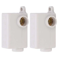 2pcs inline junction connector box t type terminals cable wire electrical joiner zk t16