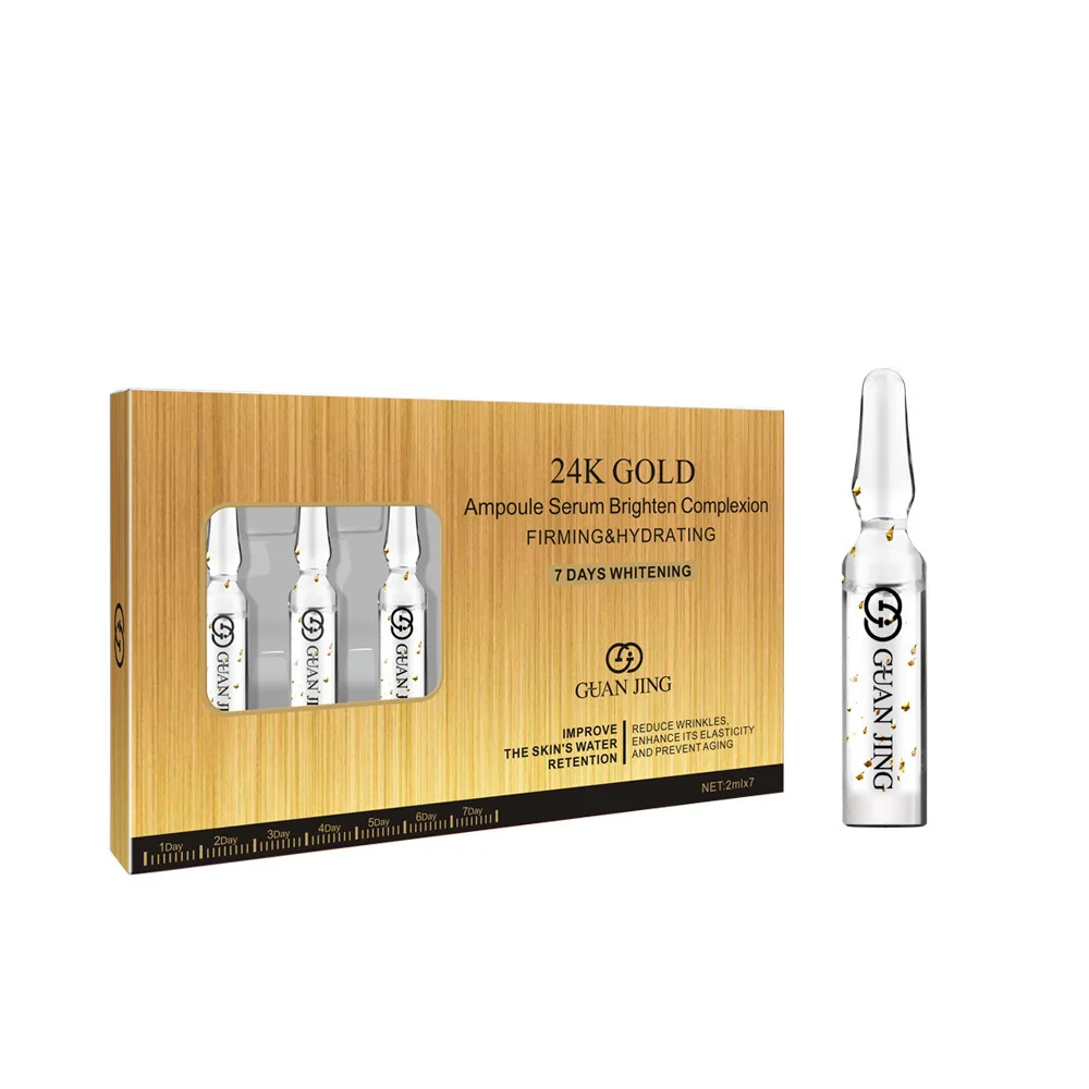 

24K Gold Face Serum Anti-Wrinkle Ampoule Essence Anti-Aging Reducing Fine Lines Whitening Moisturizing Brighten Liquid Skin Care