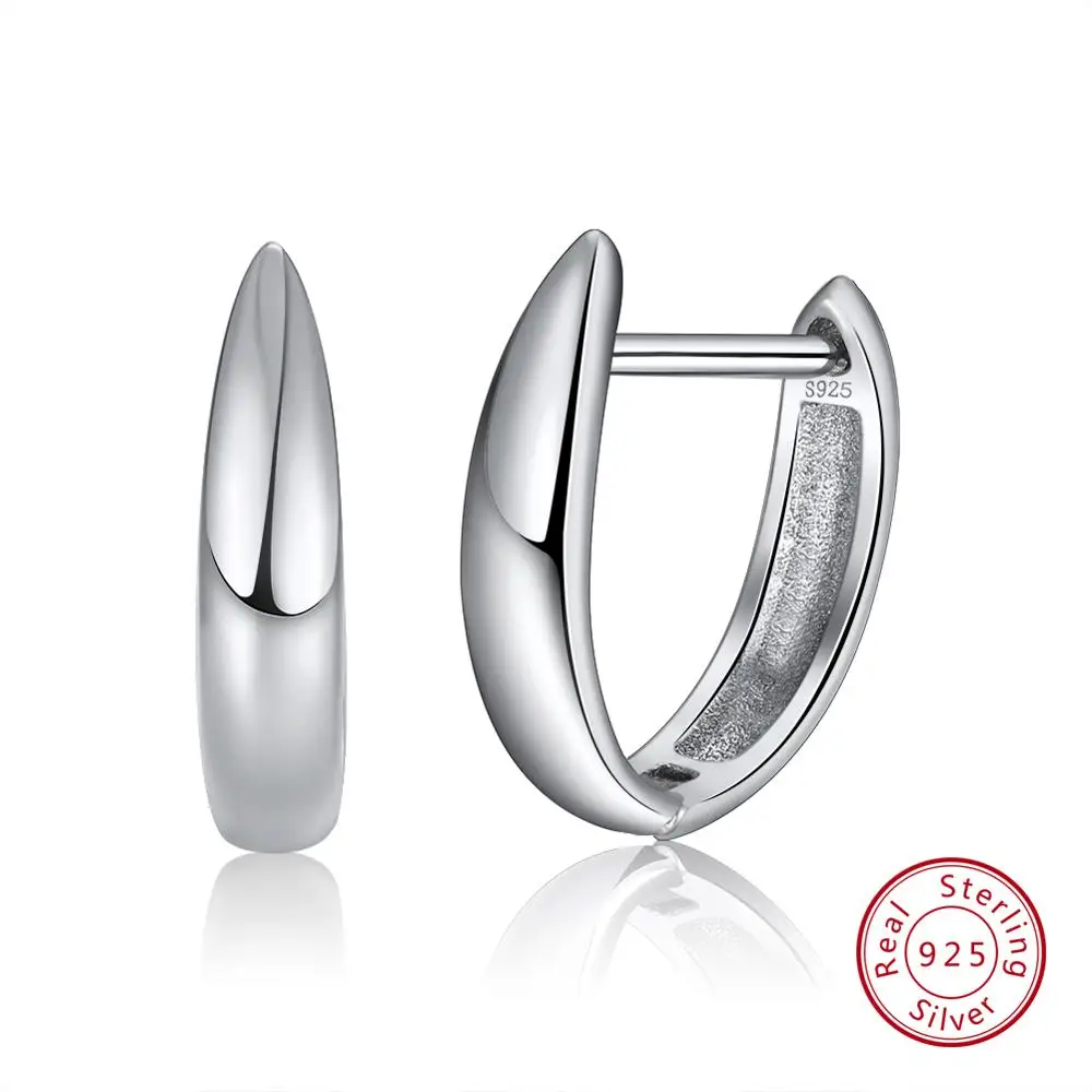 SE76 ORSA JEWELS, женские серебряные серьги-кольца, настоящее 925 пробы, серебряные милые маленькие трендовые серьги, ювелирные изделия для девочек, аксессуары, подарок ASE76 - Цвет камня: SE76