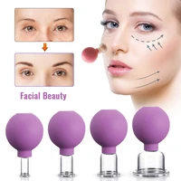 vacuum cupping glass jar cellulite massager for face acupuncture hijama suction cup slimming fat burning health care face sucker