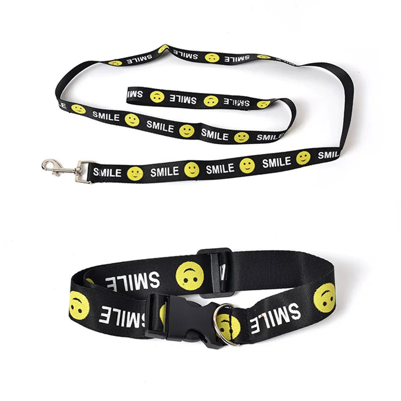 Ошейник для собак модный базовый нейлоновый ошейник с быстрой пряжкой поводок