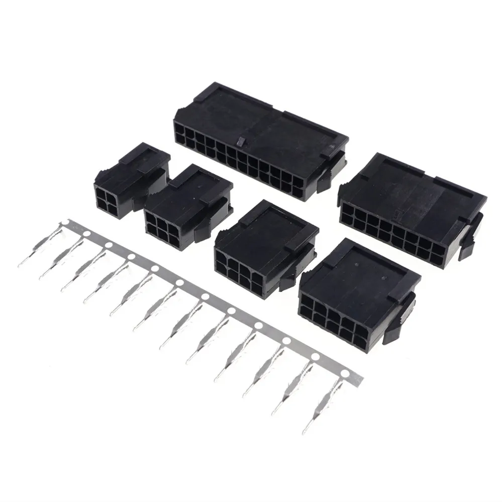 Разъем Micro-Fit 3 0 мм 2 шт. двухрядный корпус гнезда 2x1 2x2 2x3 2x4 Pin 4 6 8 10 12 14 16 18 20 22 24 P