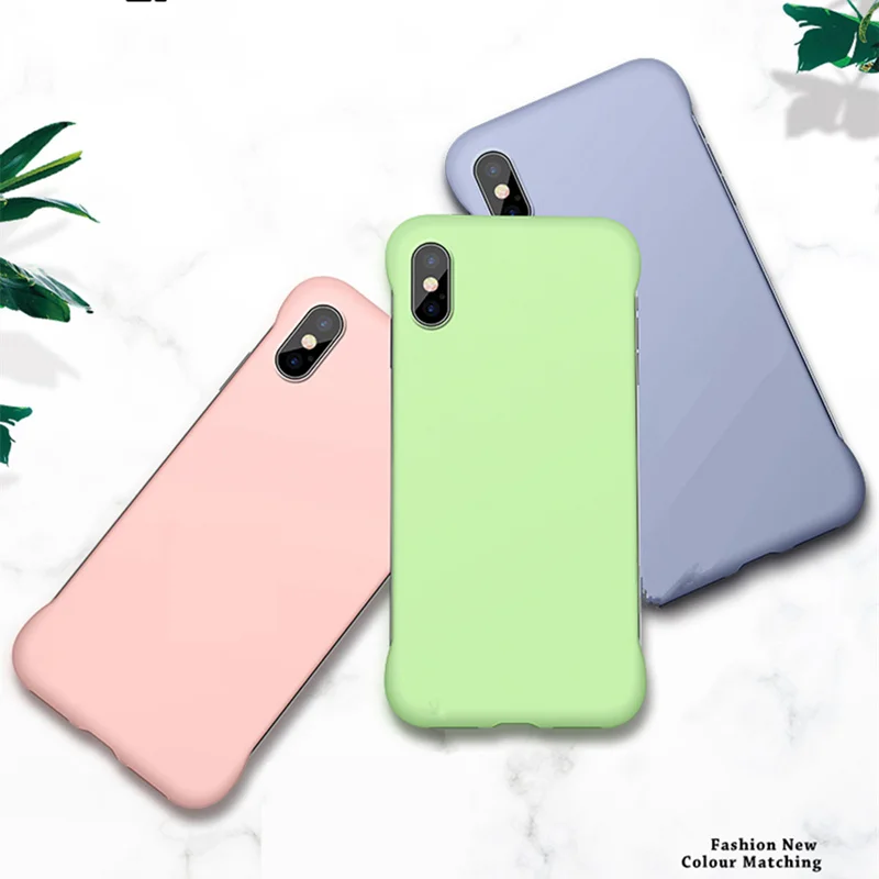 Thin Frameless Matte Phone Case For Apple iPhone 11 Pro X XS Max XR 2019 Slim Candy Scrub Hard PC Cover 6 6S 7 8 Plus |