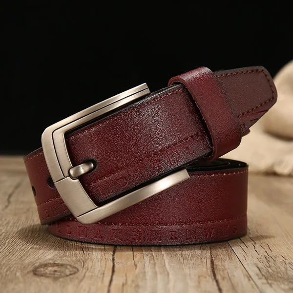 NZ508 brown belt DWTS мужской пояс коровы натуральная кожа роскошный чехол-книжка с ремешком мужской кожаный ремень мужской Высококачественная брендовая одежда для мужчин, Классическая, винтажная пряжкой - Цвет: NZ508 brown belt