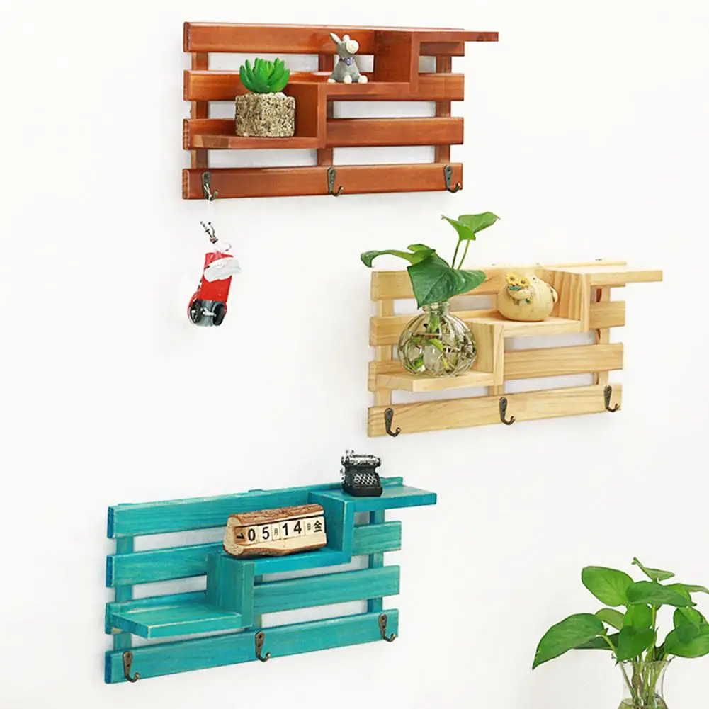 Лестница настенная подвесная деревянная полка крюк спальня гостиная украшение