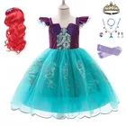 Платье Ариэль для девочек 3-10 лет