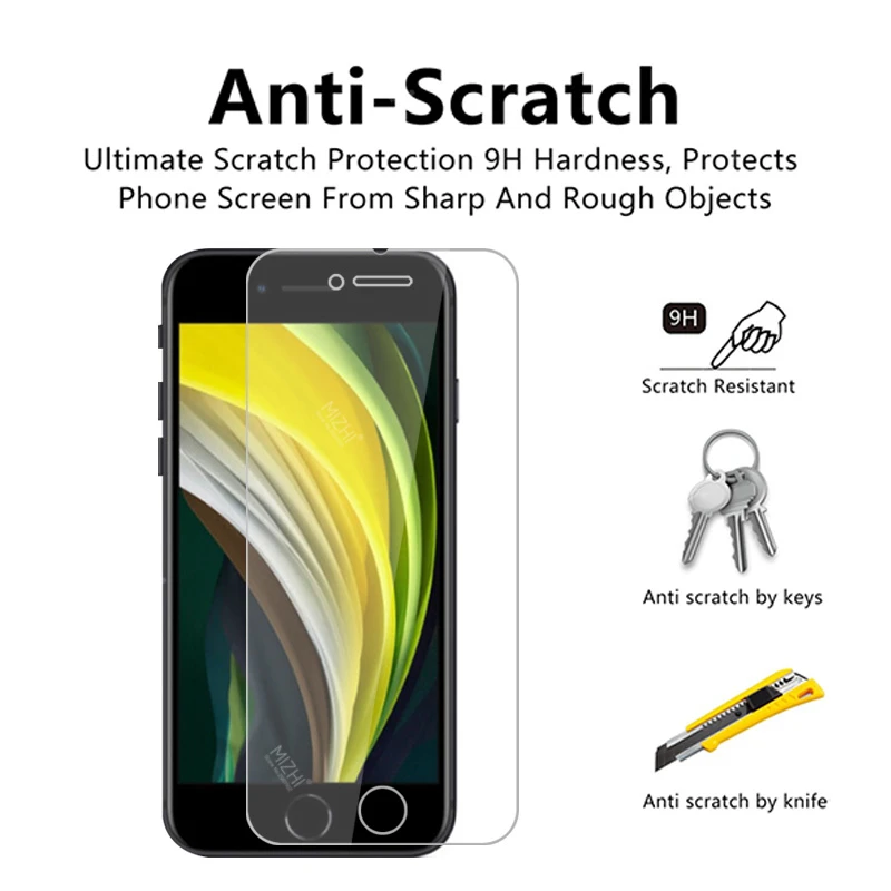 Закаленное стекло для iphone se 2020 Защитная пленка экрана 11 pro max xr x xs 6 7 8 plus 3