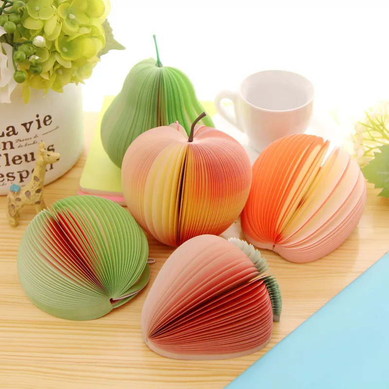 

150Page T Fruit Memo Pad Apple Cute Korean Creative Sticky Note Stationery Wholesale School Office Supplies Decor Kawaii Notepad