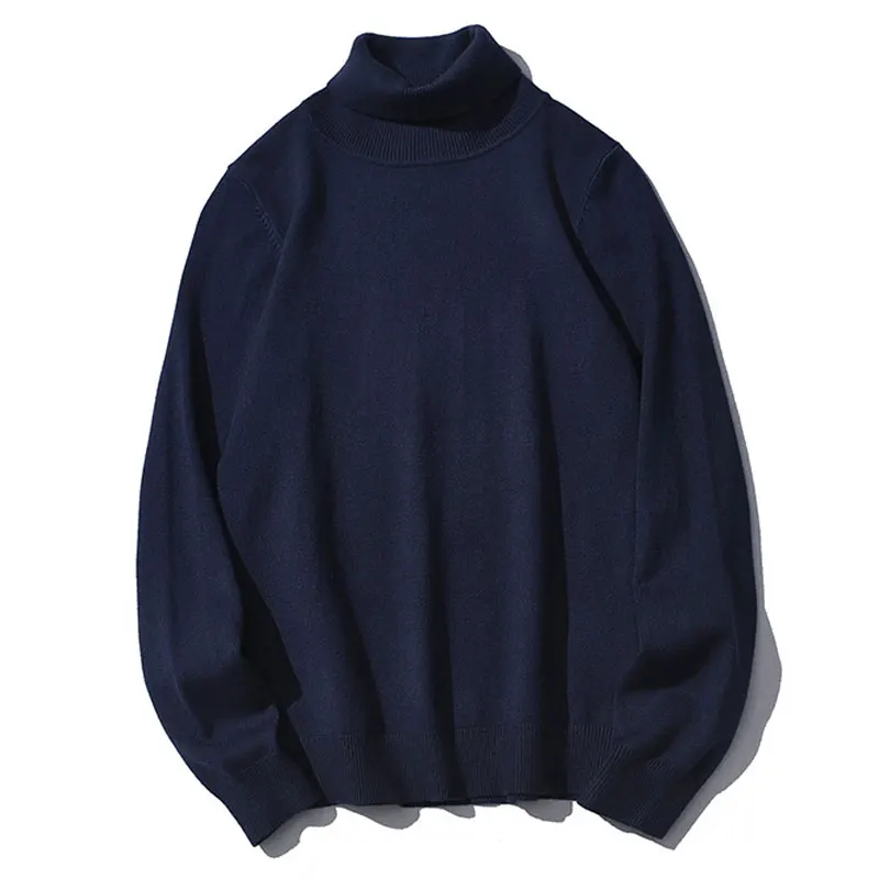 

High Quality Fashion 2021 New Autumn Winter Men's Warm Turtleneck Sweater Casual Comfortable Pullover Thick Sweater Male