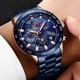 LIGE Mens Watches Top Brand Luxury Business Stainless Steel Waterproof Chronograph Male Quartz Clock Watch Men Relogio Masculino Other Image