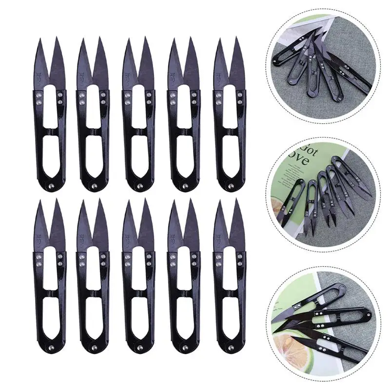 

10pcs Practical Convenient Professional Trimming Shears Sewing Tool Steel Scissors
