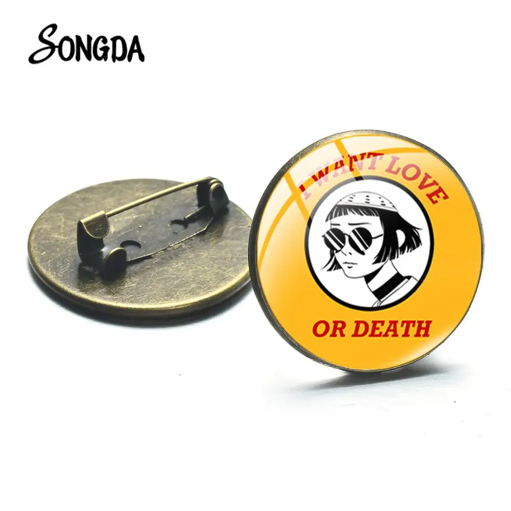 Мультяшный креативный принт Матильда Леон брошь I Want Love Or Death профессиональный