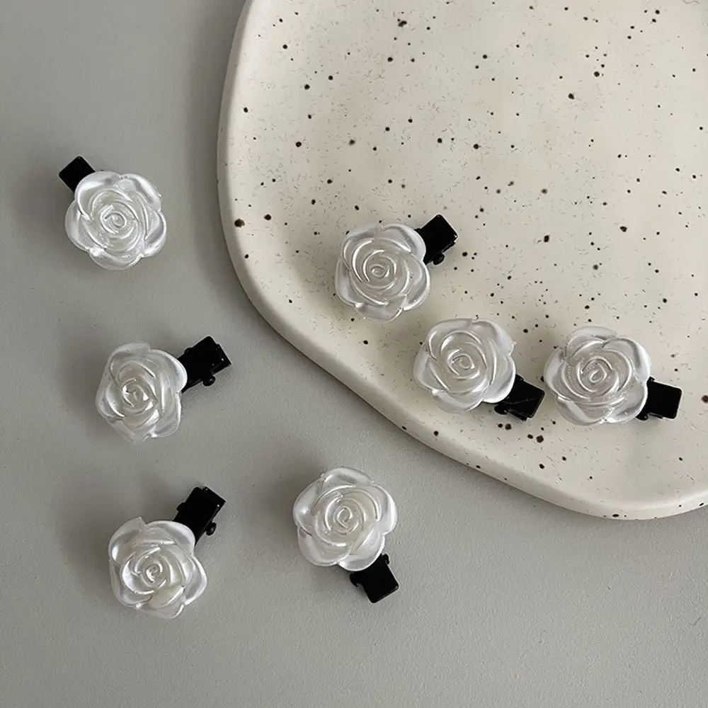 Новые корейские милые заколки для волос камелии женщин и девушек Элегантные