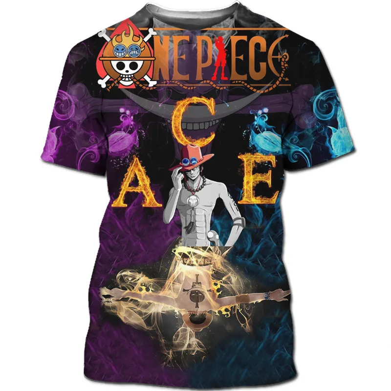 

Футболка с 3d принтом аниме «Приключения» Luffy рубашка мультфильм красавица Мужская футболка летние с коротким рукавом топы-2