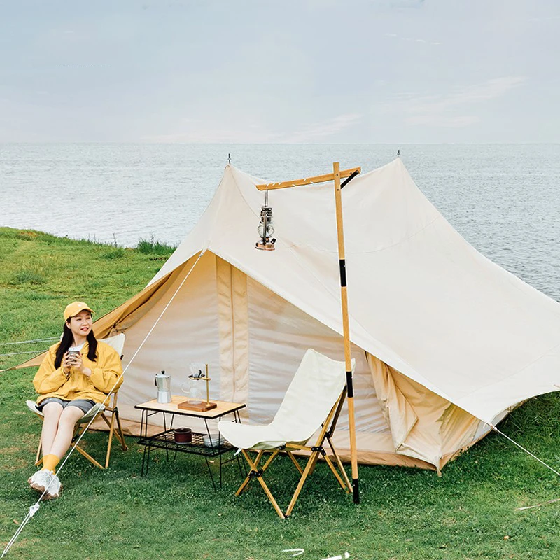 Палатка из хлопка, дышащая сетчатая водонепроницаемая, на 34 человек, с навесом, для отдыха на открытом воздухе и походов