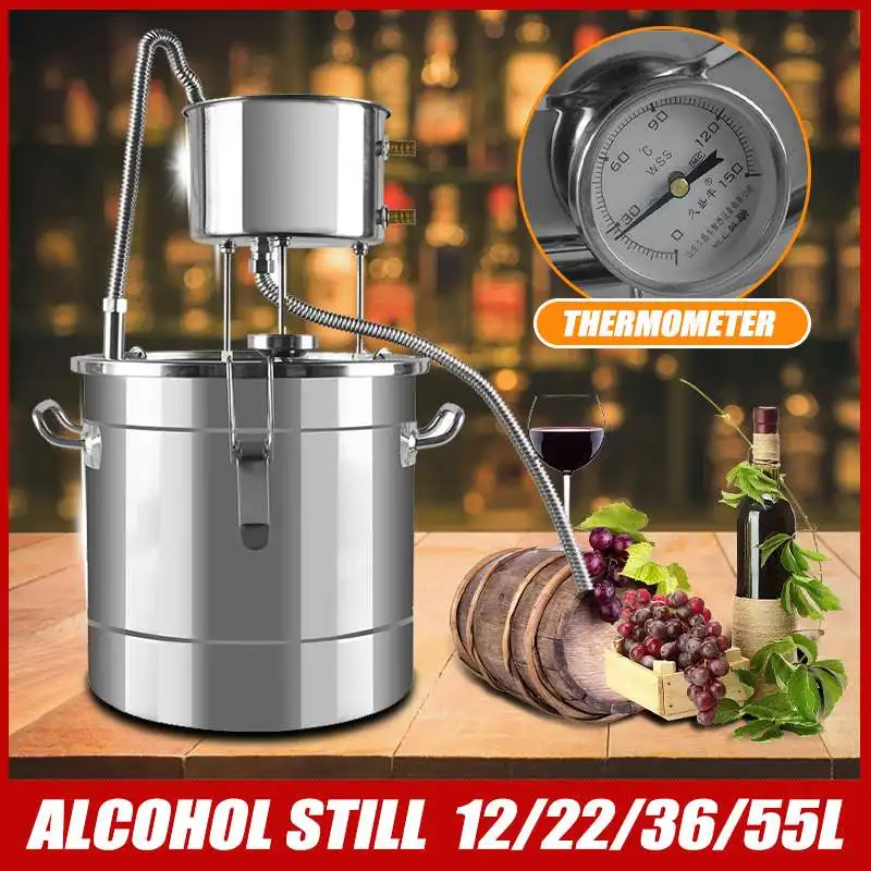 12/22/36/55L 8K Немагнитный Магнитный дистиллятор Moonshine алкоголь нержавеющая медь DIY