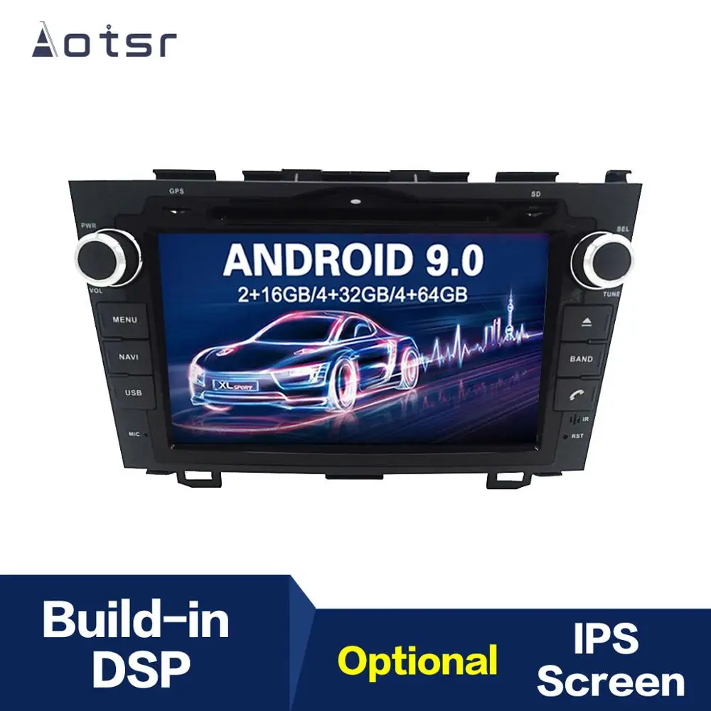 Автомобильный мультимедийный плеер 8 &quotAndroid 9 0 IPS GPS навигация радио для HONDA CRV 2006